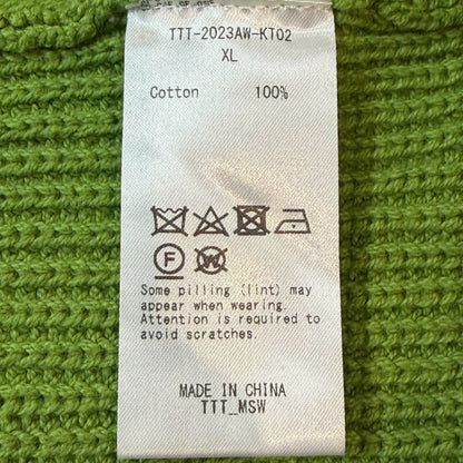 TTT MSW 23AW New Standard Zip Cardigan Green Size XL