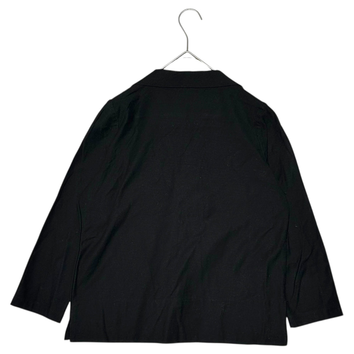 Y's Hook-Button Cotton Jacket Black Size 3