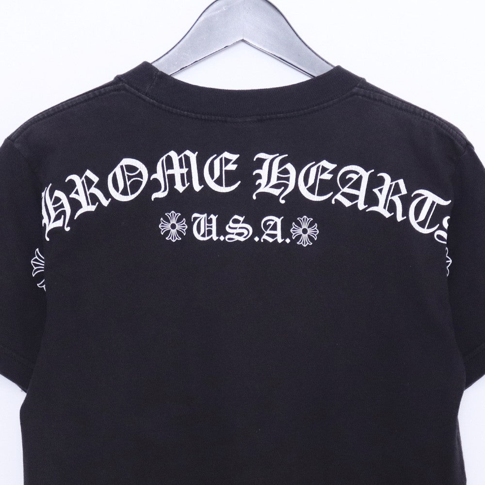 CHROME HEARTS Old Arch Logo Print T-Shirt Black Size S