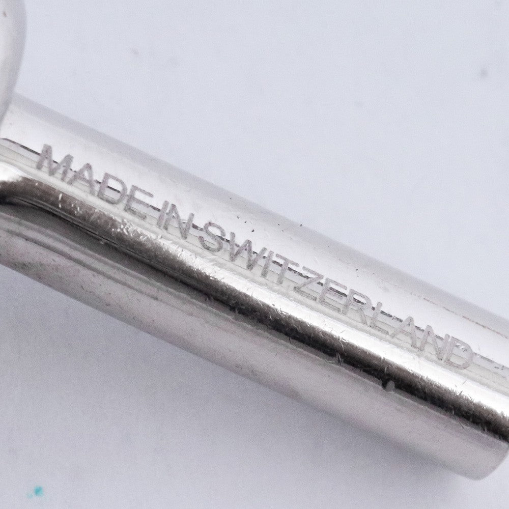 HERMES Chaine d'Ancre Karabiner Keyring Silver Size F