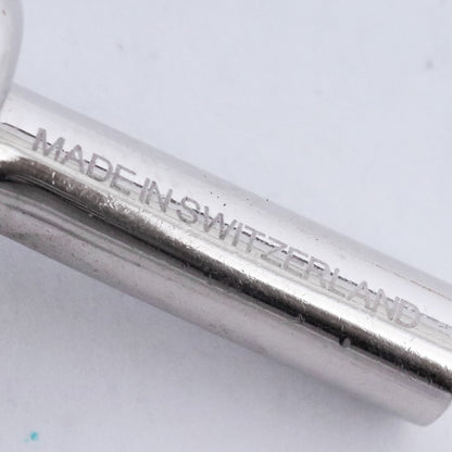 HERMES Chaine d'Ancre Karabiner Keyring Silver Size F