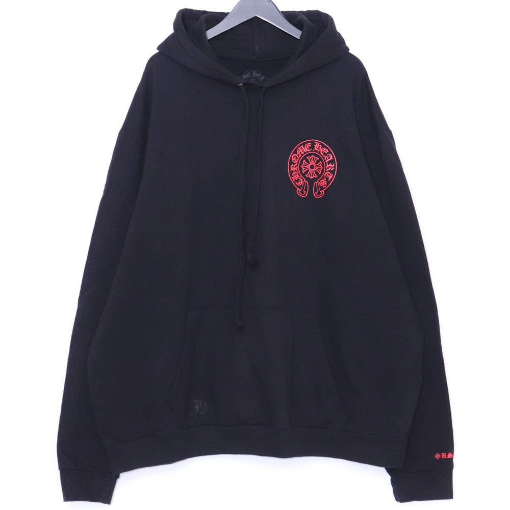 CHROME HEARTS Online Exclusive Hoodie Black/Red Size XXL