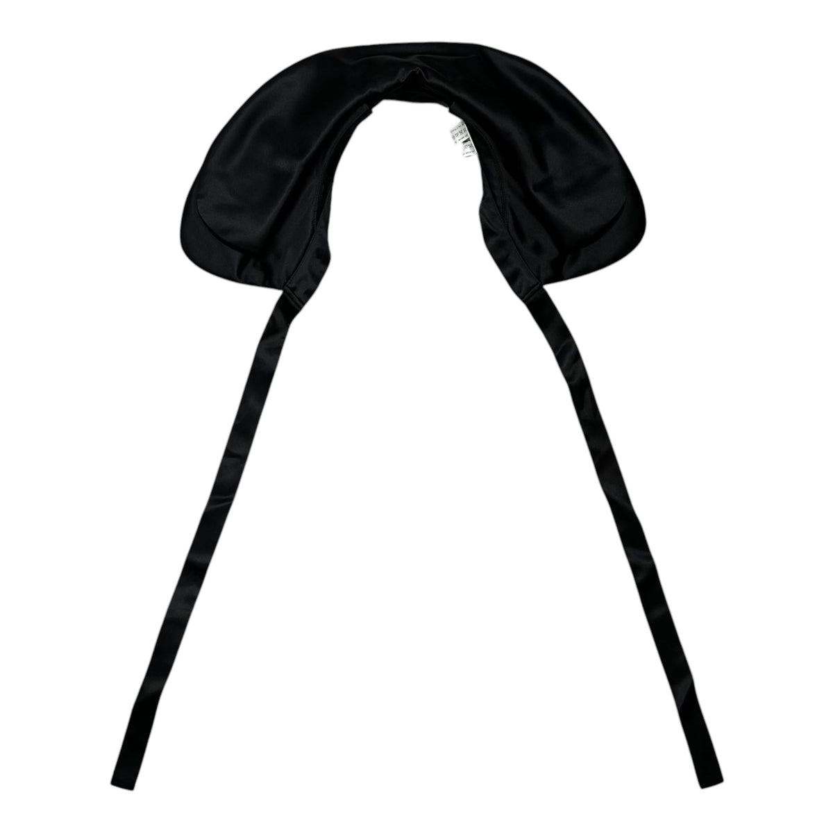 COMME des GARCONS Satin Layered Collar Black Size XS