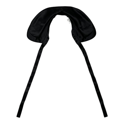 COMME des GARCONS Satin Layered Collar Black Size XS