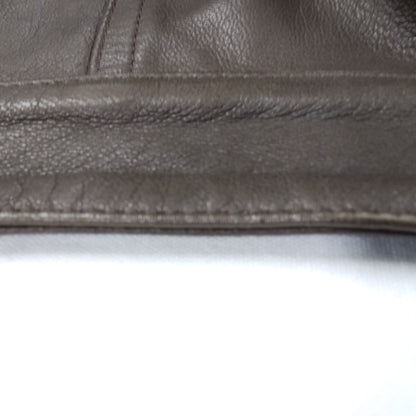 EMMETI JURI Lambskin Single Rider's Jacket Brown Size 46