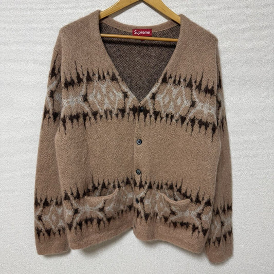 Supreme - Supreme 22aw Abstract Stripe Cardigan Light Brown Size L