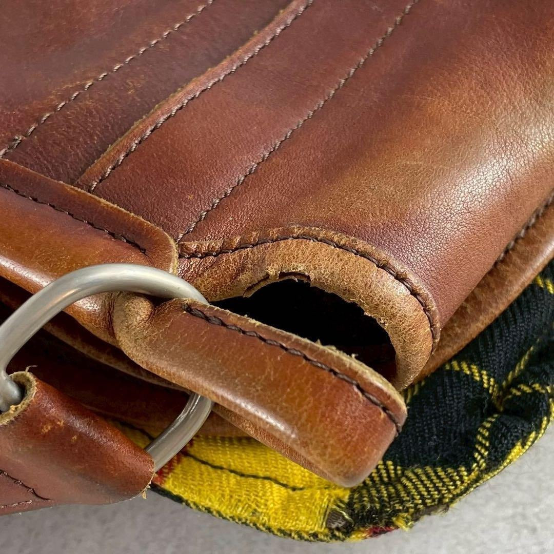 Comme des Garcons - COMME des GARCONS Fishing Bag Tartan Brown