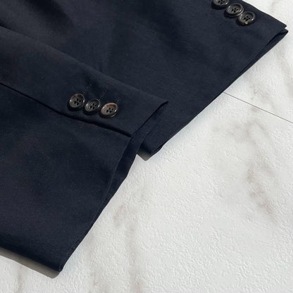 Vintage Comme des Garcons Outwear - COMME des GARÇONS HOMME PLUS 90s Double-Breasted Jacket Dark Navy L - Authentic Archive