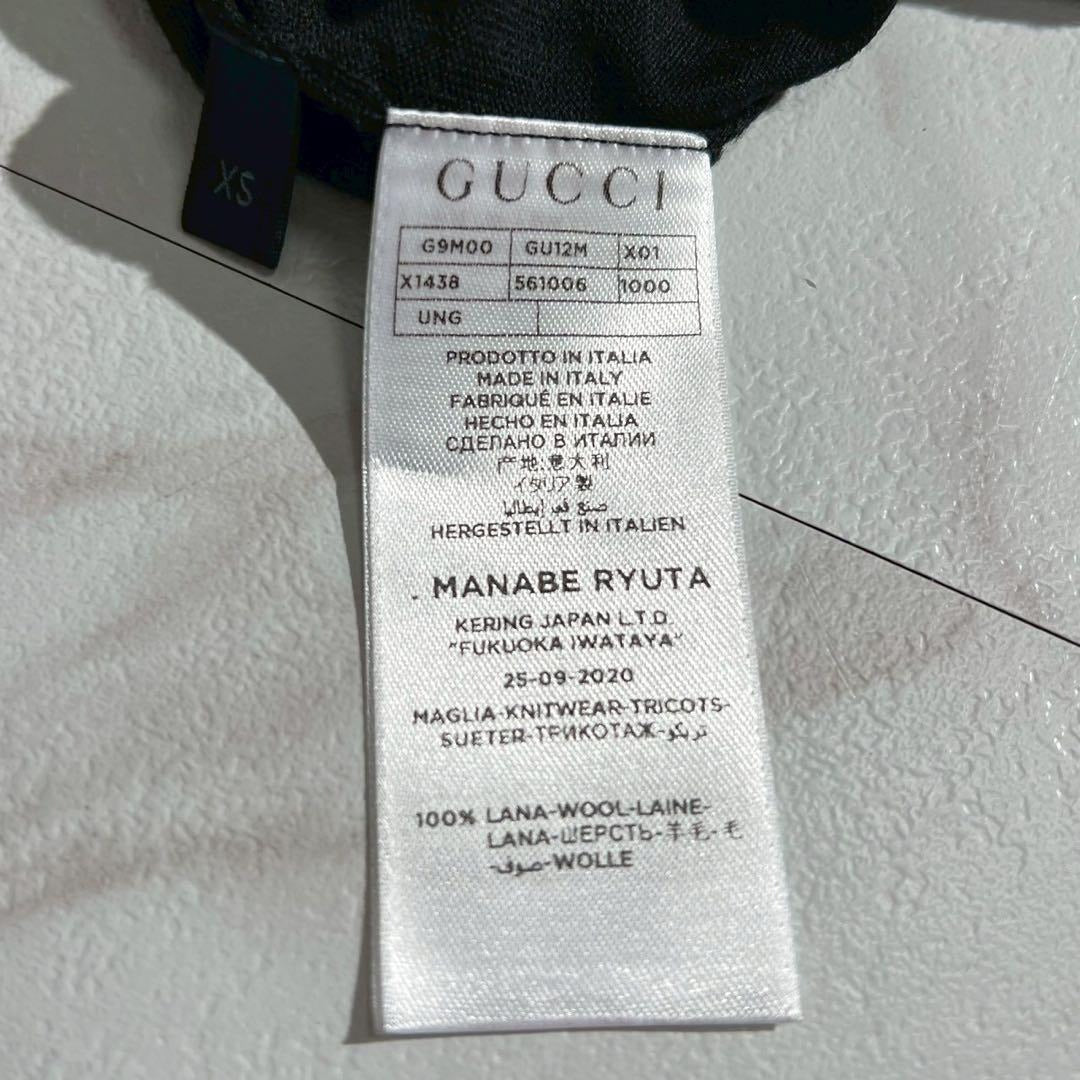 Gucci - GUCCI Knit King's Snake Wool Black Size S