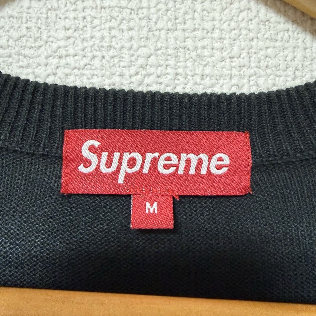 Supreme - Supreme 13ss Checkered Sweater Black Size M