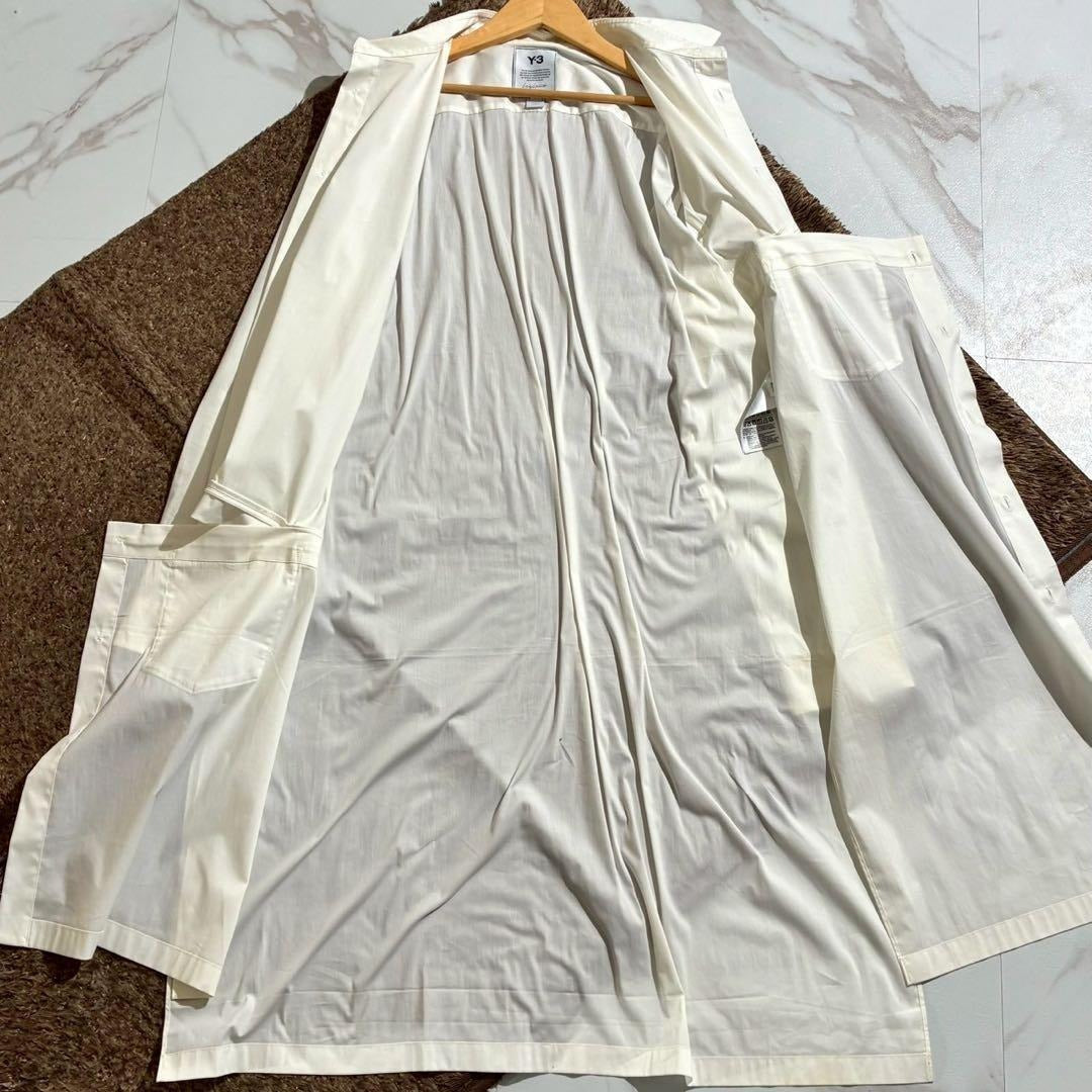 Y-3 - Y-3 20AW Long shirt Asymmetry cotton White Size L