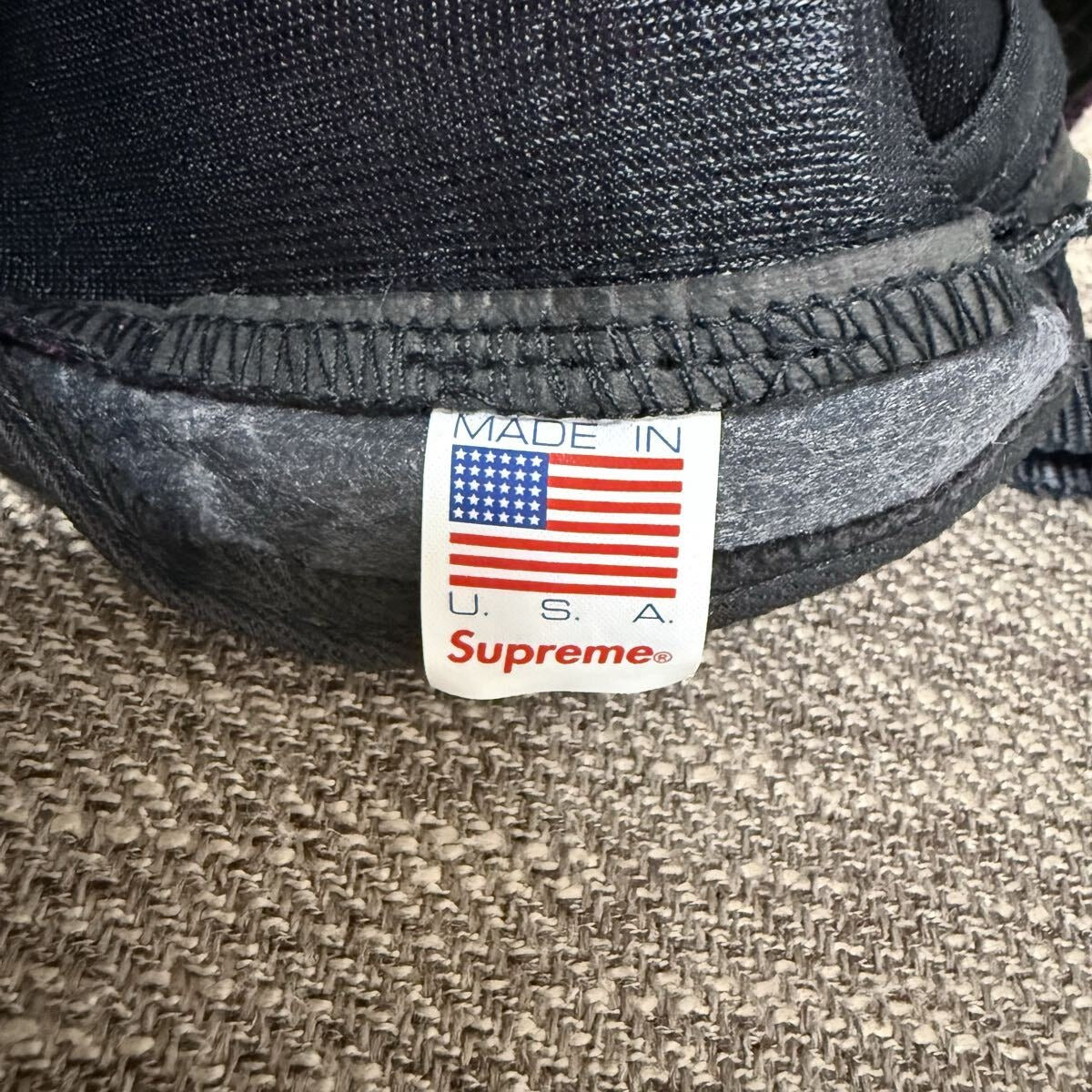 Supreme - Supreme 12aw Harris Tweed Herringbone Camp Cap Purple One Size