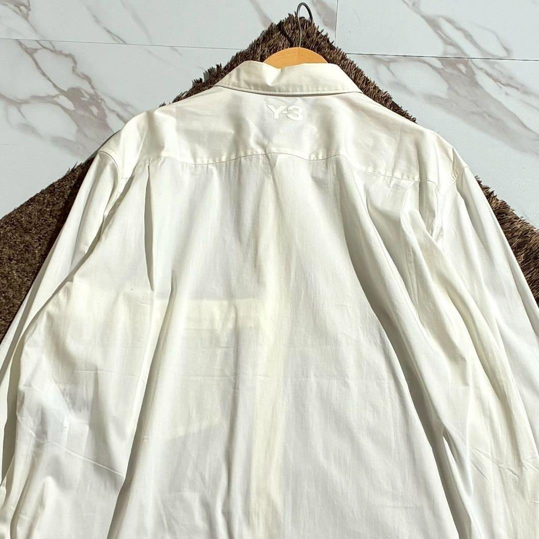 Y-3 - Y-3 20AW Long shirt Asymmetry cotton White Size L