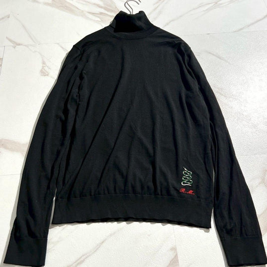 Gucci - GUCCI Knit King's Snake Wool Black Size S