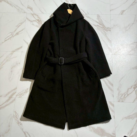 Yohji Yamamoto - Yohji Yamamoto POUR HOMME 18AW Hooded Coat Wool Black Size L
