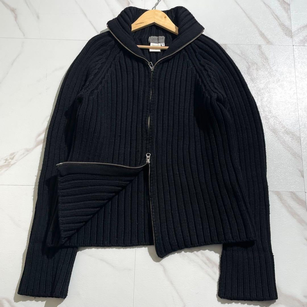 Vintage Yohji Yamamoto Tops - Yohji Yamamoto POUR HOMME 01AW Knit Black Size3 - Authentic Archive