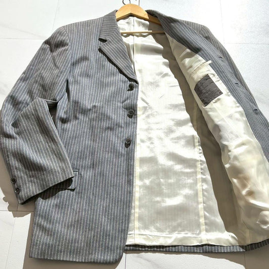 Vintage Yohji Yamamoto Outwear - Yohji Yamamoto POUR HOMME Jacket 97SS Blue Size L - Authentic Archive