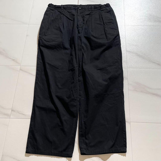 Vintage Yohji Yamamoto Bottoms - Y's for men wide pants Garment dye Black US 31 - Authentic Archive