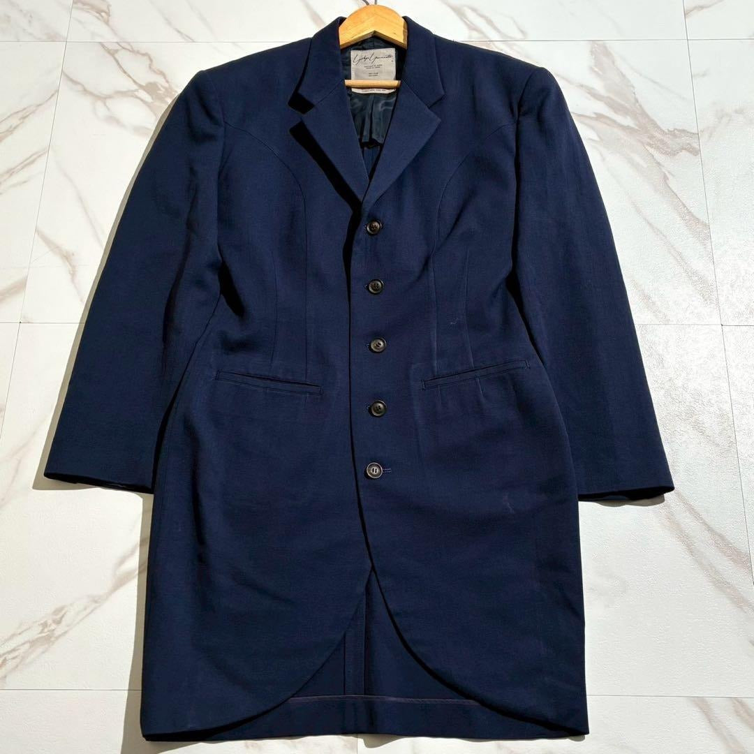 Yohji Yamamoto - Yohji Yamamoto 80s Tailored Jacket Navy Size M