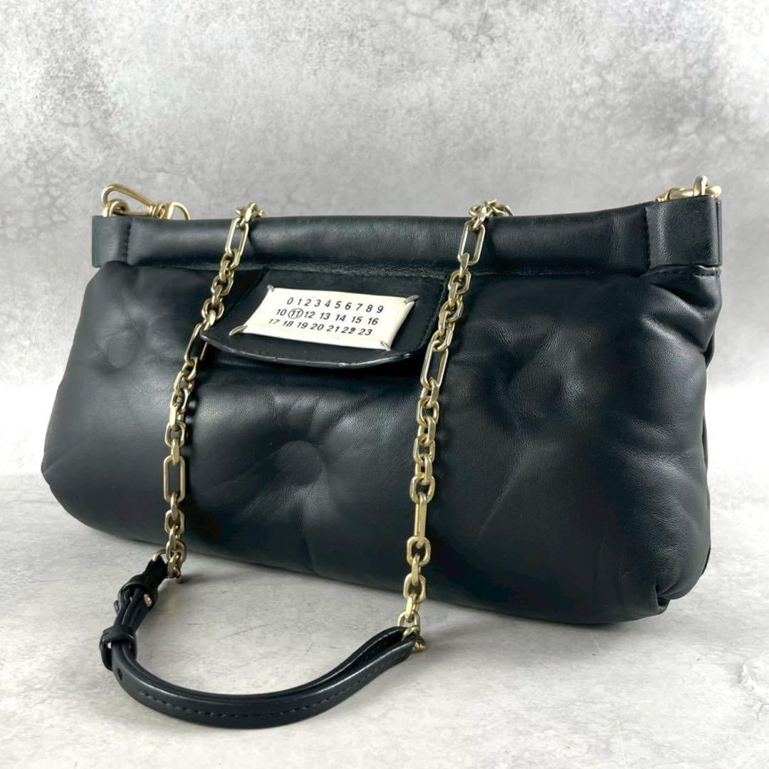 Vintage Maison Margiela Accessory - Maison Margiela 18AW Gram Slam Leather Shoulder Bag Black - Authentic Archive