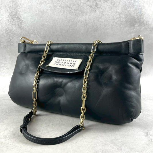 Vintage Maison Margiela Accessory - Maison Margiela 18AW Gram Slam Leather Shoulder Bag Black - Authentic Archive
