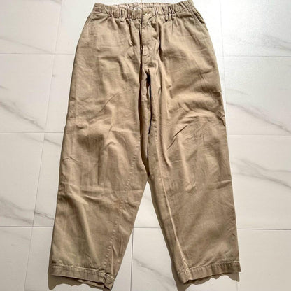 Vintage Yohji Yamamoto Bottoms - Yohji Yamamoto POUR HOMME pants 22SS Beige US 30 - Authentic Archive