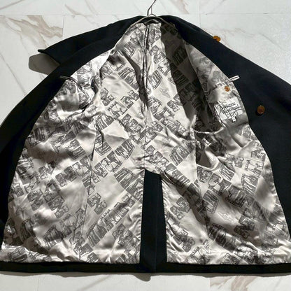 Vintage Vivienne Westwood Outwear - Vivienne Westwood MAN Jacket Wool Black Size44 - Authentic Archive