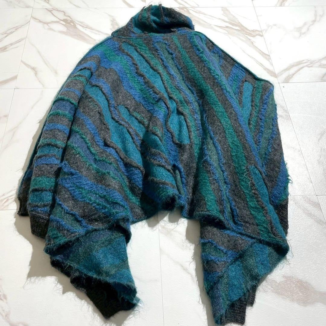 Issey Miyake - ISSEY MIYAKE MEN 13AW Turtleneck Poncho Blue Size L