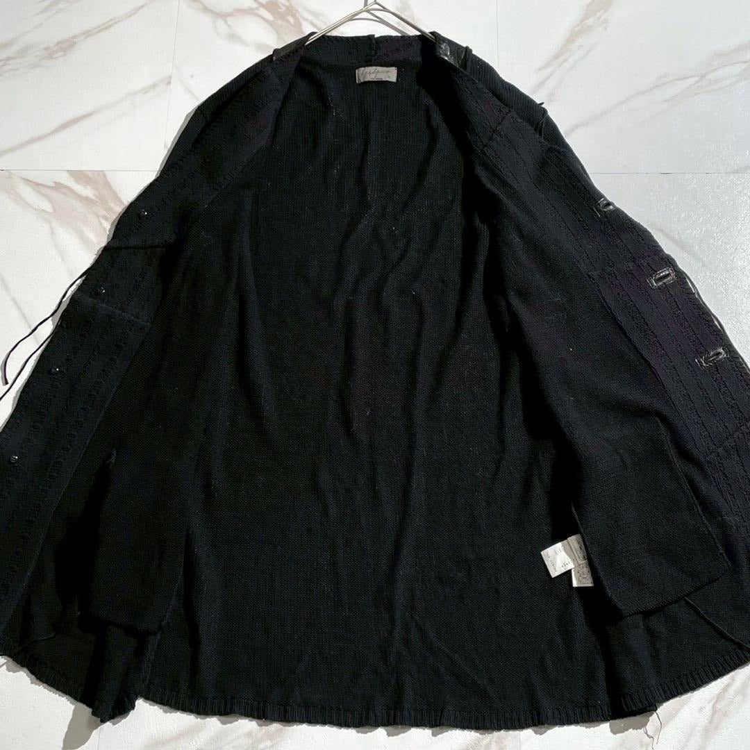 Vintage Yohji Yamamoto Tops - Yohji Yamamoto HOMME 19SS Cotton Cardigan Black Size L - Authentic Archive