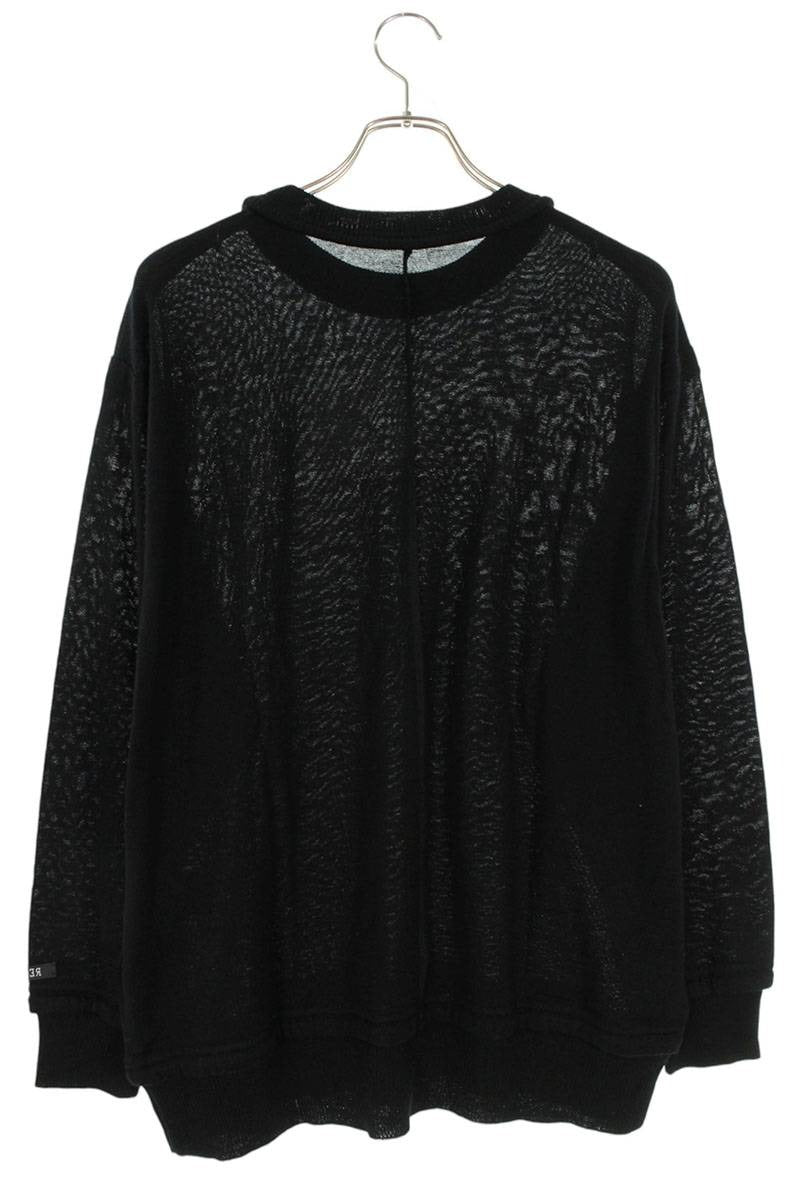 Vintage Undercover Tops - Undercover Inside Out Wool Knit Black Size M - Authentic Archive