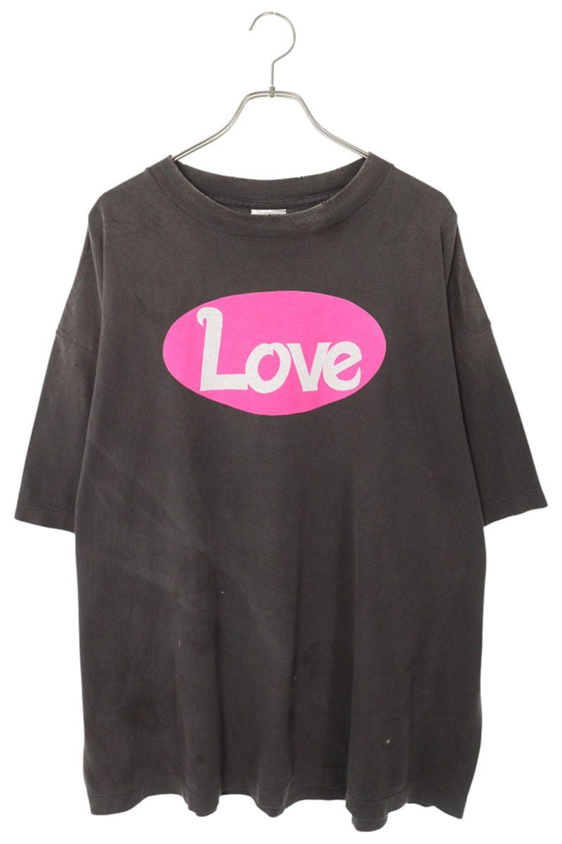 Vintage Saint Michael Tops - SAINT MICHAEL 25SS LOVE Printed T-Shirt Gray Size XXL - Authentic Archive