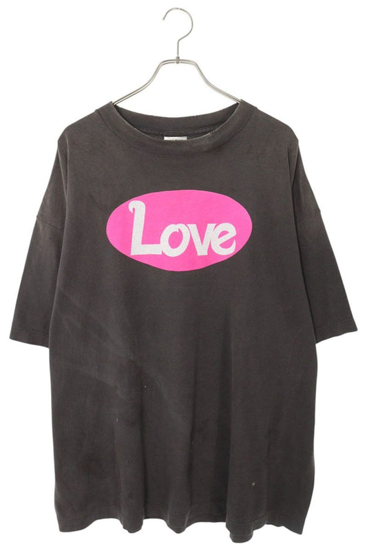 Vintage Saint Michael Tops - SAINT MICHAEL 25SS LOVE Printed T-Shirt Gray Size XXL - Authentic Archive