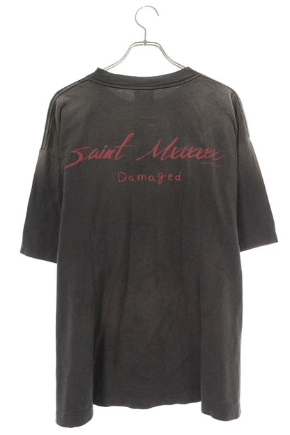 Vintage Saint Michael Tops - Saint Michael 25ss Front Print T-Shirt SM-HR8-0000-017 Black XL - Authentic Archive