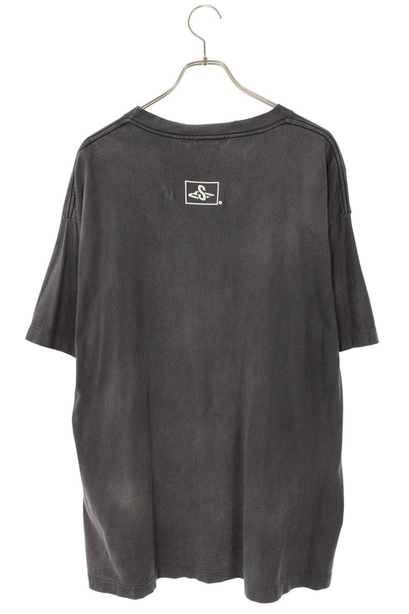 Vintage Saint Michael Tops - SAINT MICHAEL Distressed Printed T-Shirt Black Size XL - Authentic Archive