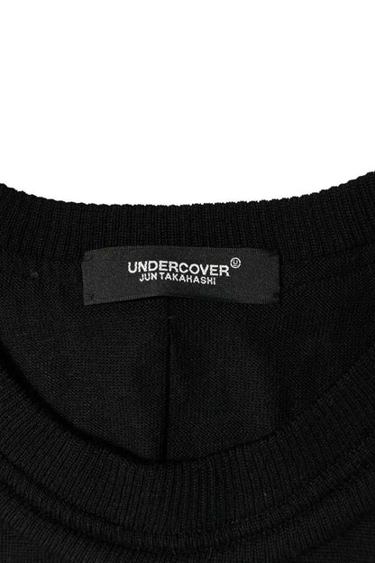 Vintage Undercover Tops - Undercover Inside Out Wool Knit Black Size M - Authentic Archive