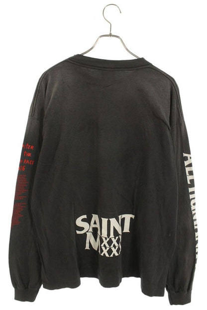 Vintage Saint Michael Tops - Saint Michael The Judgement Vintage Long Sleeve Cut And Sew Black XL - Authentic Archive