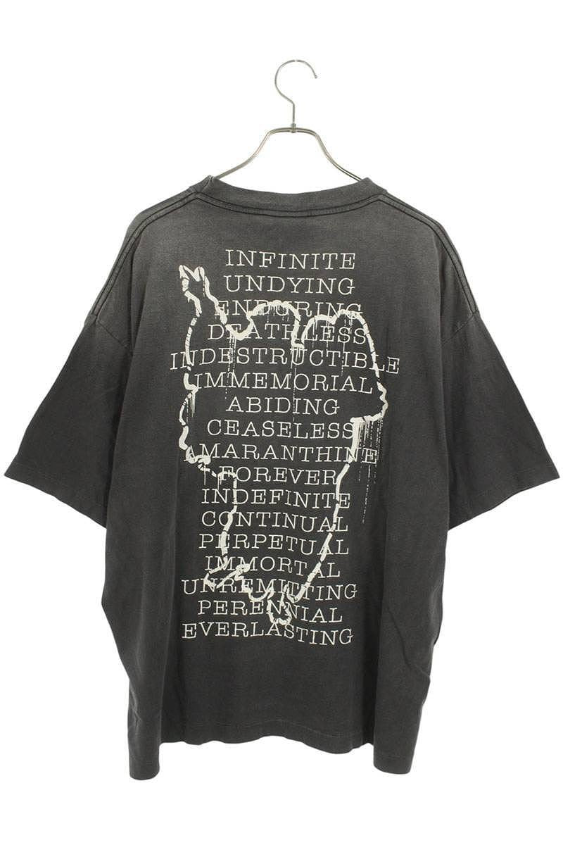 Vintage Saint Michael Tops - Saint Michael 25ss Hope Springs Print Vintage T-Shirt SM-HR8-0000-006 Black XL - Authentic Archive