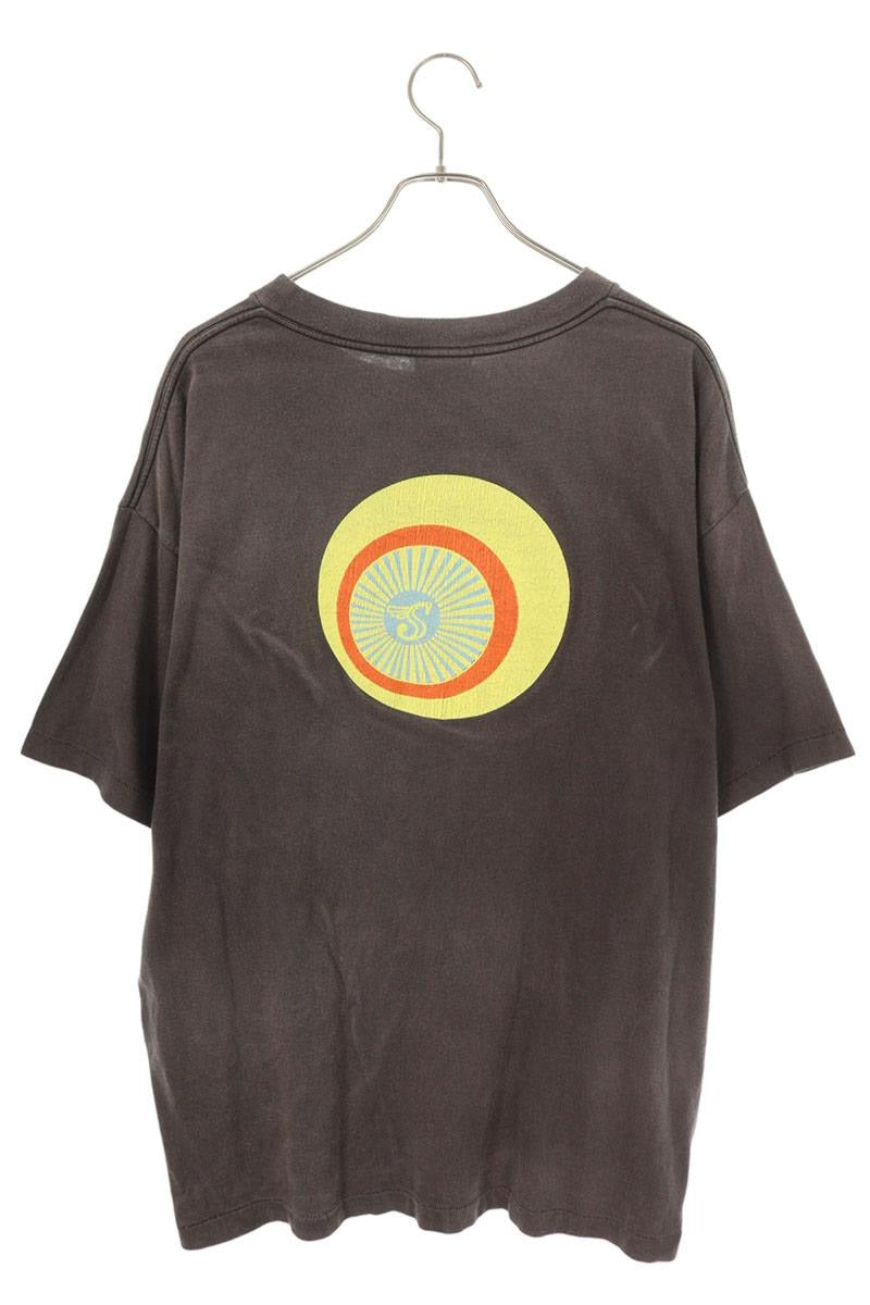 Vintage Saint Michael Tops - SAINT MICHAEL Distressed Printed T-Shirt Dark Gray Size XL - Authentic Archive