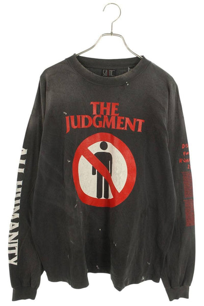 Vintage Saint Michael Tops - Saint Michael The Judgement Vintage Long Sleeve Cut And Sew Black XL - Authentic Archive