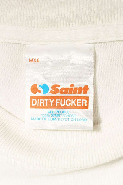 Vintage Saint Michael Tops - SAINT MICHAEL INSANE Printed T-Shirt White Size XL - Authentic Archive