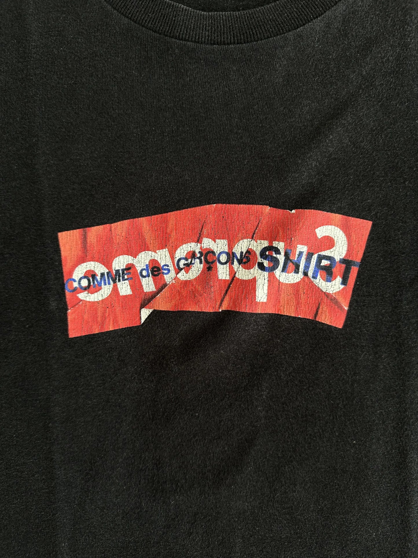 Comme des Garcons - COMME des GARCONS SHIRT × SUPREME 17SS Box Logo Tee Black M