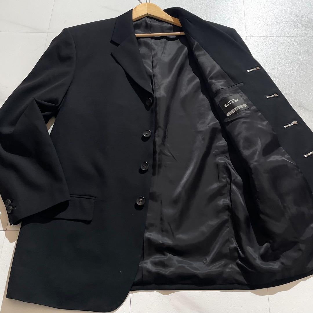 Vintage Yohji Yamamoto Outwear - LQ Y's for men tailored jacket zip wool Black Size L - Authentic Archive