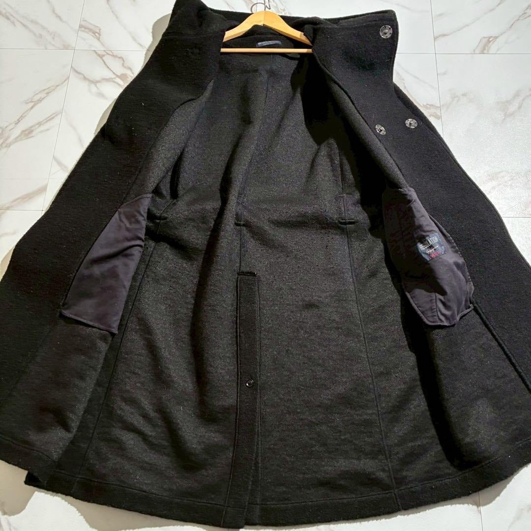 Yohji Yamamoto - Yohji Yamamoto POUR HOMME 18AW Hooded Coat Wool Black Size L