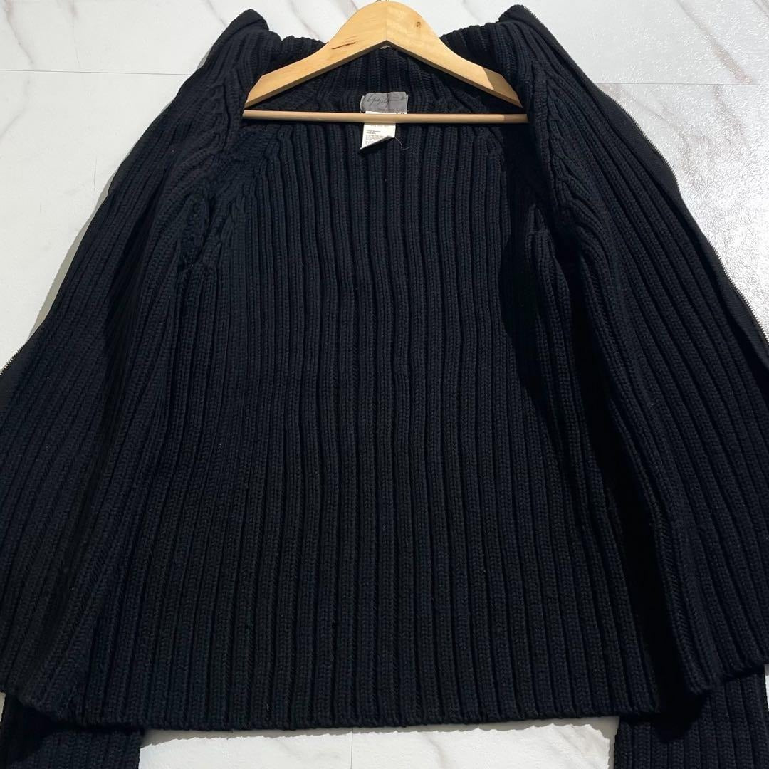 Vintage Yohji Yamamoto Tops - Yohji Yamamoto POUR HOMME 01AW Knit Black Size3 - Authentic Archive