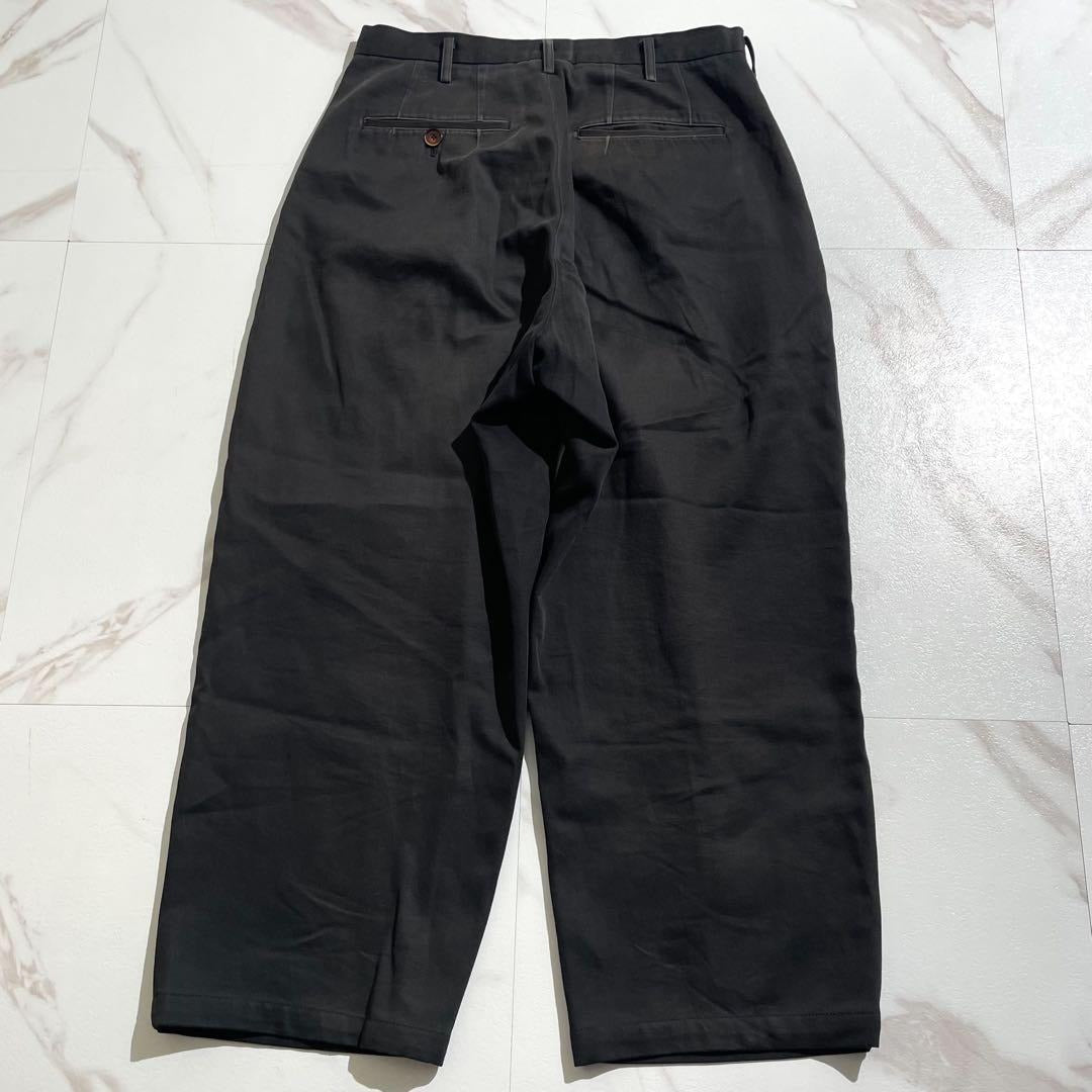 Yohji Yamamoto - Y's for men Cotton Gabardine Wide Pants Black Size L