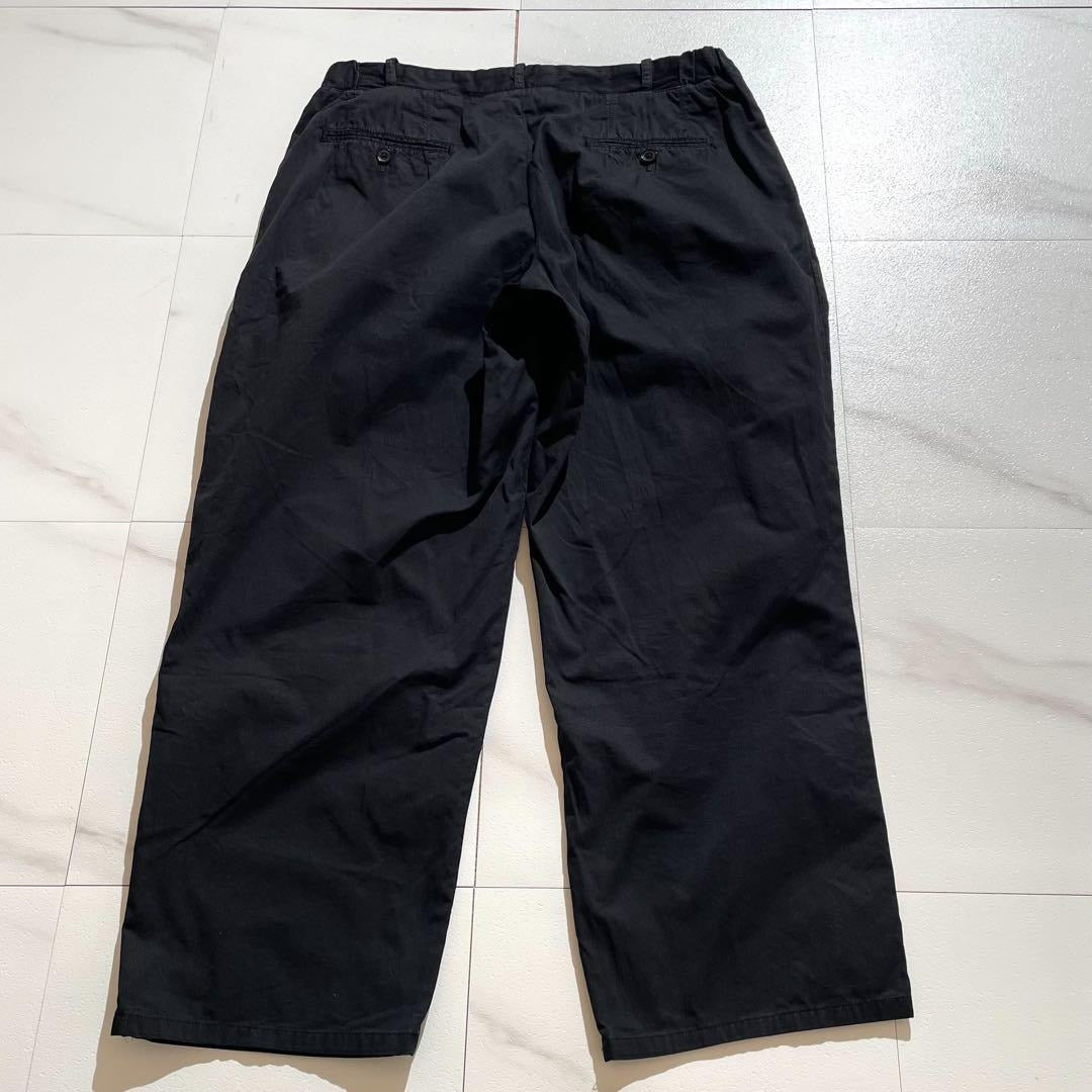 Vintage Yohji Yamamoto Bottoms - Y's for men wide pants Garment dye Black US 31 - Authentic Archive