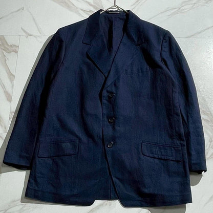 Vintage Yohji Yamamoto Outwear - Yohji Yamamoto POUR HOMME 25SS Oversized Suit Set Blue Size M - Authentic Archive