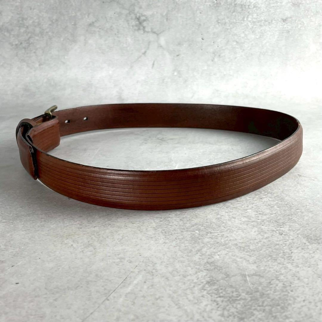 Issey Miyake - ISSEY MIYAKE Leather Belt Brown Size M