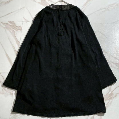 Vintage Yohji Yamamoto Tops - Yohji Yamamoto HOMME 19SS Cotton Cardigan Black Size L - Authentic Archive
