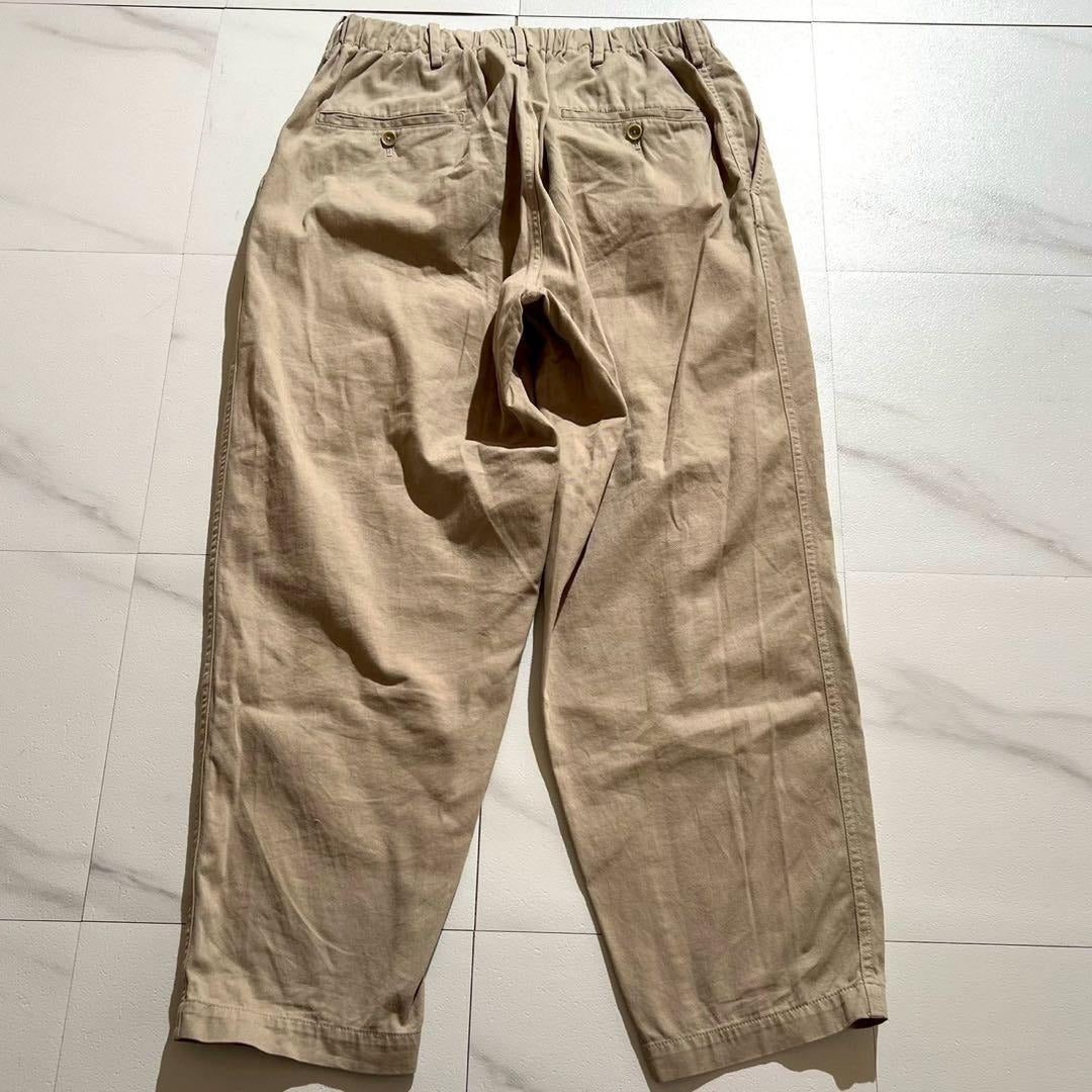 Vintage Yohji Yamamoto Bottoms - Yohji Yamamoto POUR HOMME pants 22SS Beige US 30 - Authentic Archive